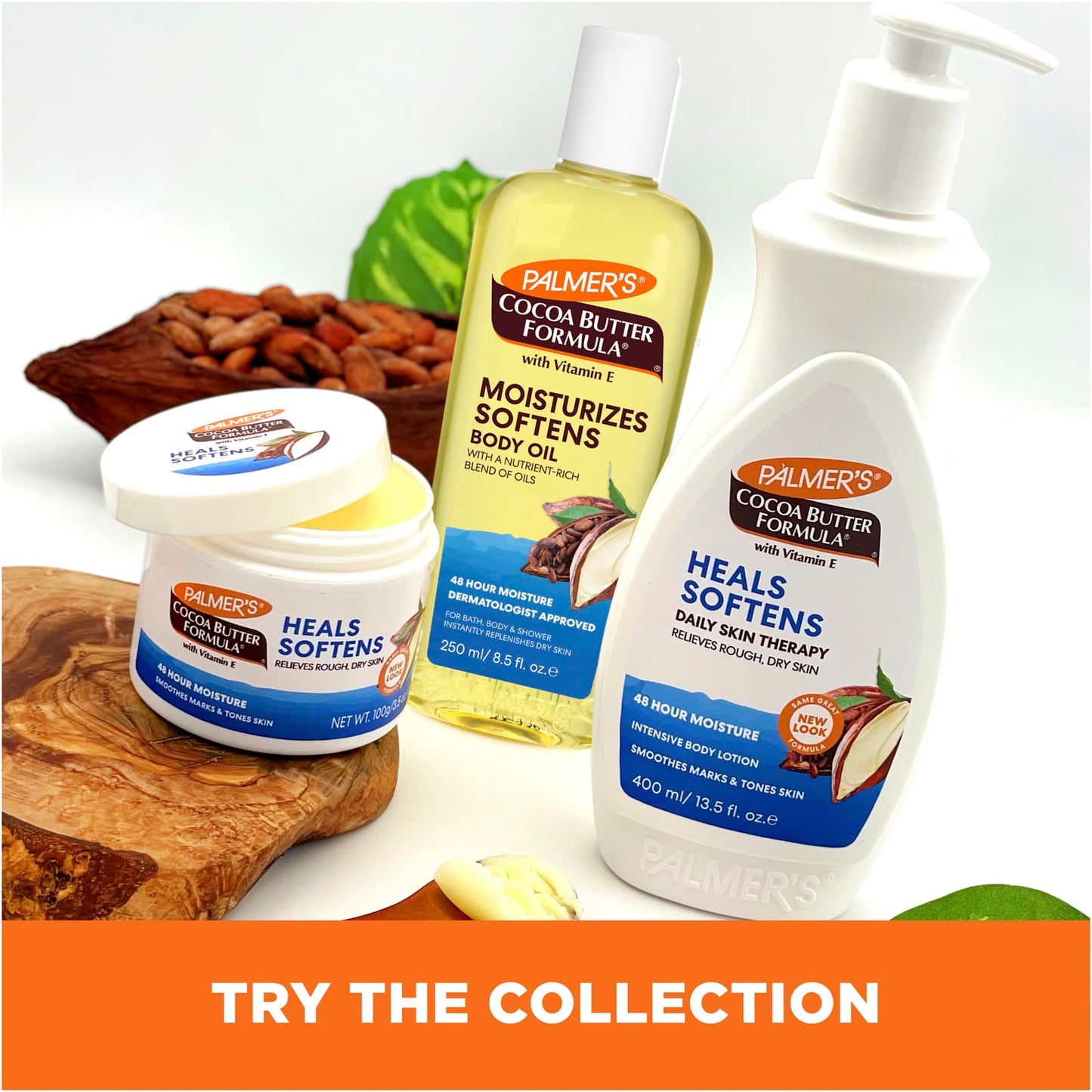 Palmers Huile hydratante pour le corps, Formule au beurre de cacao, Légèrement parfumée, 250 ml