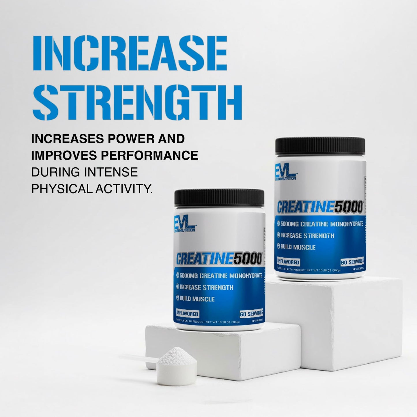 Evlution Nutrition, Creatine 5000 poudre, 300 grammes, 60 portions