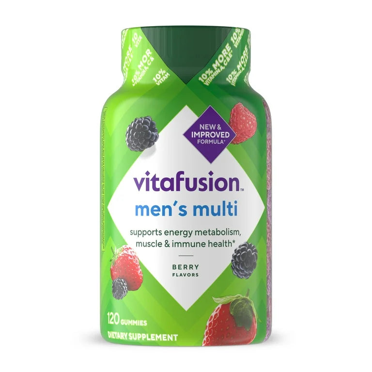 Vitafusion Men's Multivitamin with 10% More Vitamins A, C & E, 120 Gummies