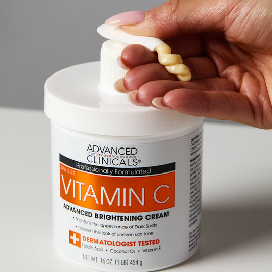 Advanced Clinicals Vitamin C Brightening Body Cream, 454g