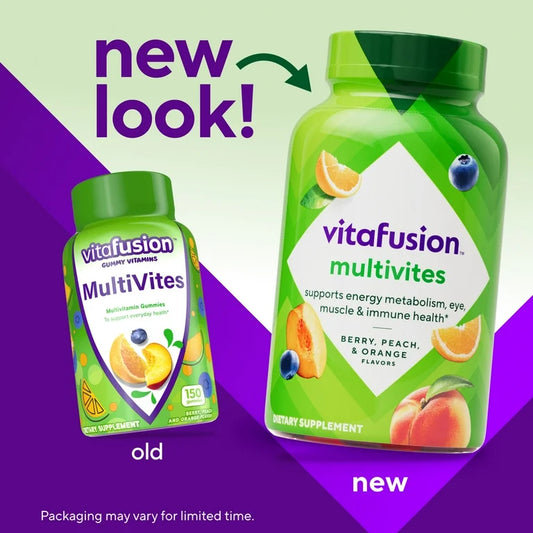 Vitafusion MultiVites Adult Multivitamin, Berry, Peach & Orange Flavors, 70 Gummies