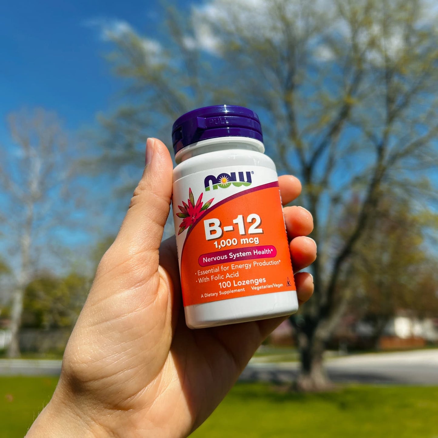 Now Foods Vitamine B12, 100 pastilles
