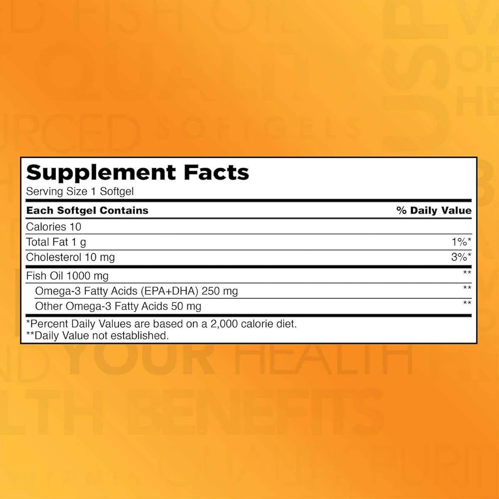 KIRKLAND Signature Fish Oil oméga 3, 1000 mg, 400 Softgels