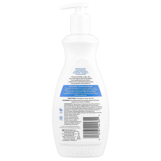 Palmers Cocoa Butter Formula® à la vitamine E, Thérapie quotidienne pour réparer et adoucir la peau, 400 ml