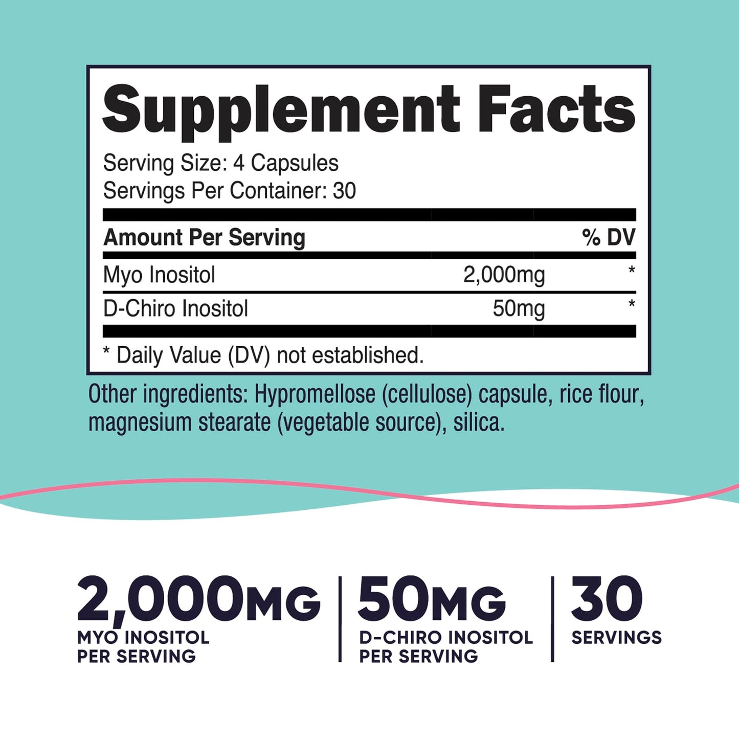 Nutricost Myo & D-Chiro Inositol, 2050mg, 120 Capsules