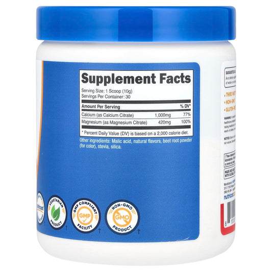 Nutricost Calcium & Magnesium Powder, Fruit Punch Flavor, 303 g