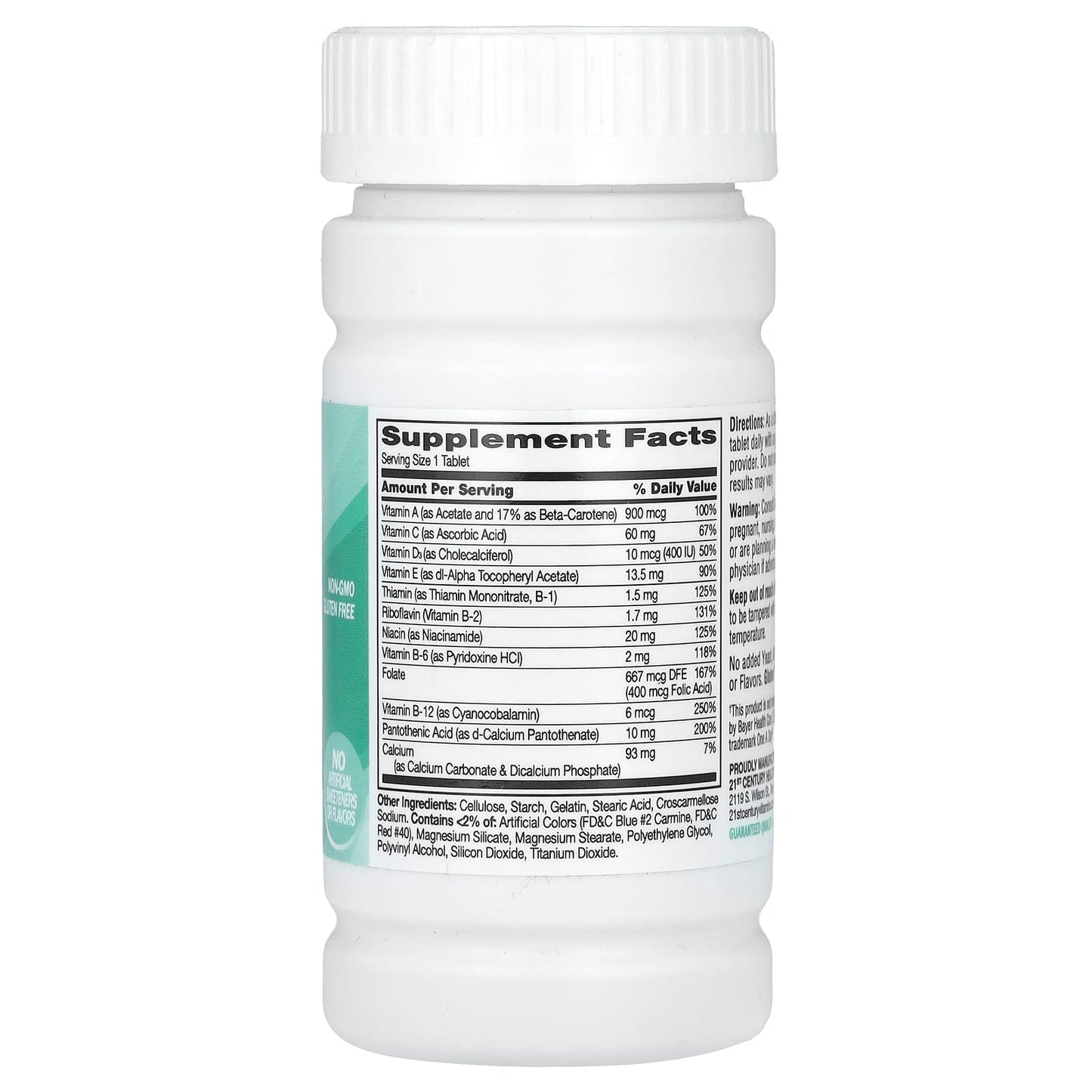 21st Century Multivitamines One a day dose quotidienne, Essentiel, 100 comprimés