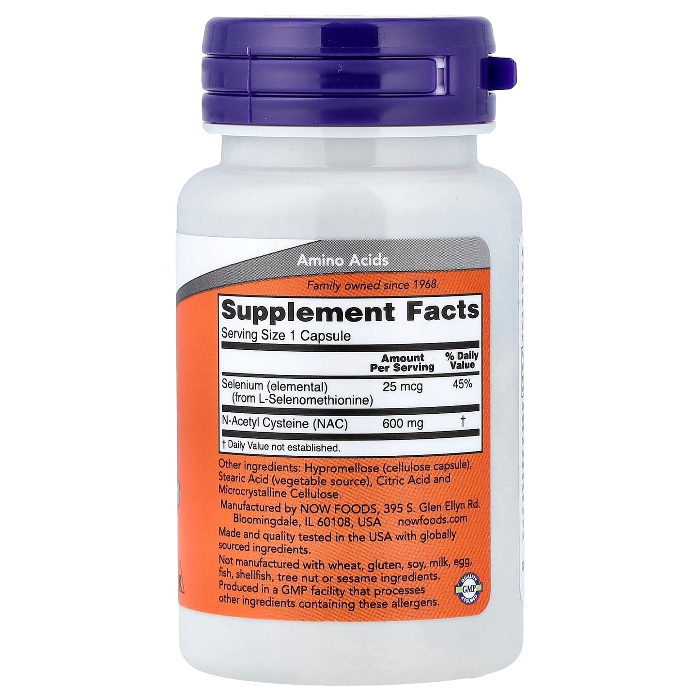 Now Foods NAC with Selenium, 600mg