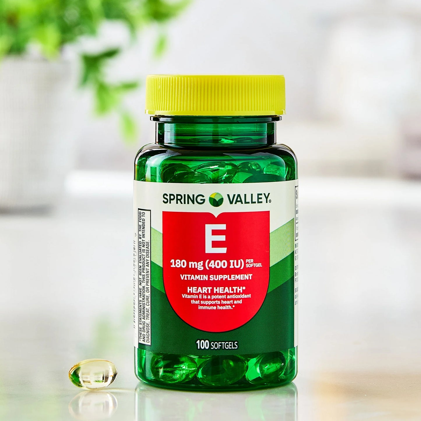 Spring Valley Vitamine E, 180 mg, 100 gélules
