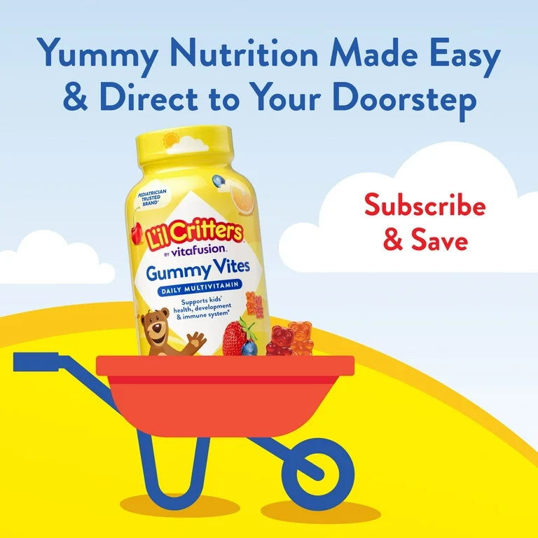 L'il Critters Gummy Vites, gummy multivitamins for children aged 2 and up, fruity flavors, 70 gummies