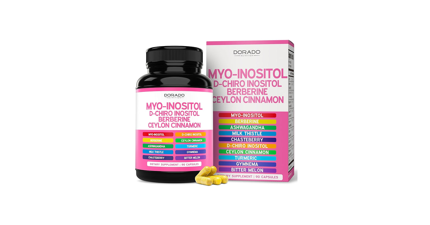 Dorado Nutrition Myo-inositol & D-chiro-inositol, 90 capsules
