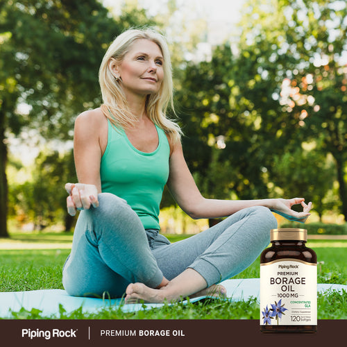 PipingRock Borage Oil, 1000mg, 100 Softgels