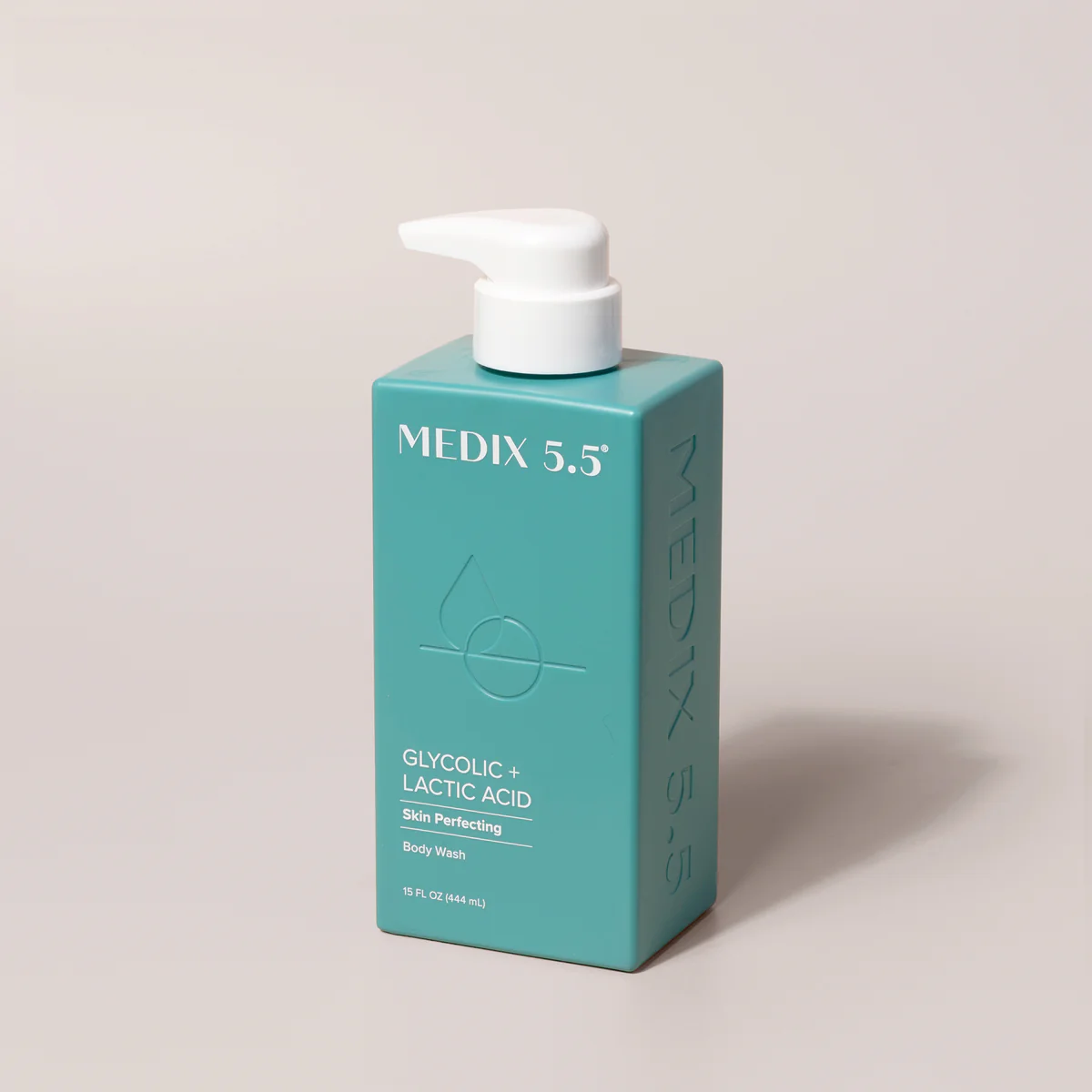 Medix 5.5, Gel douche perfecteur de peau, acide glycolique + acide lactique, 444 ml