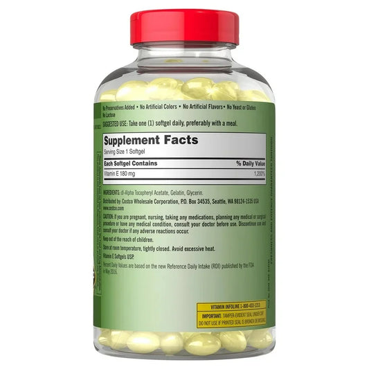 Kirkland Vitamine E, 400 IU, 500 softgels