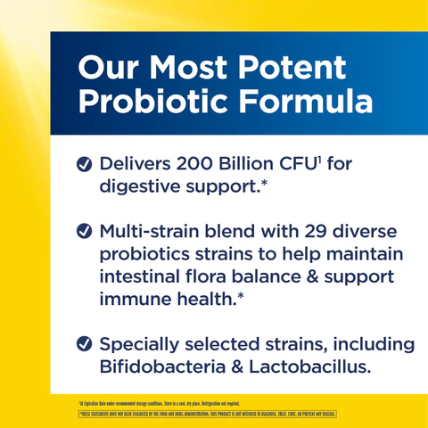 Renew Life
Ultimate Flora Extra Care Probiotique 200 billion
Cure pour 7 jours (7 sachets)