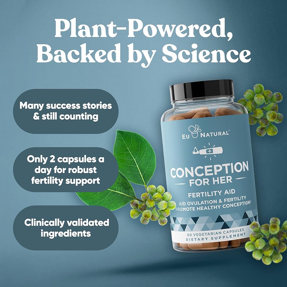 Eu Natural Conception For Her, Fertility Aid & Multi, 60 gélules