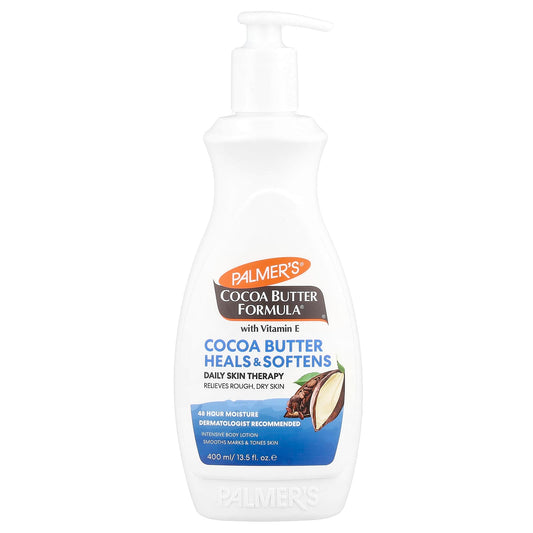Palmers Cocoa Butter Formula® à la vitamine E, Thérapie quotidienne pour réparer et adoucir la peau, 400 ml
