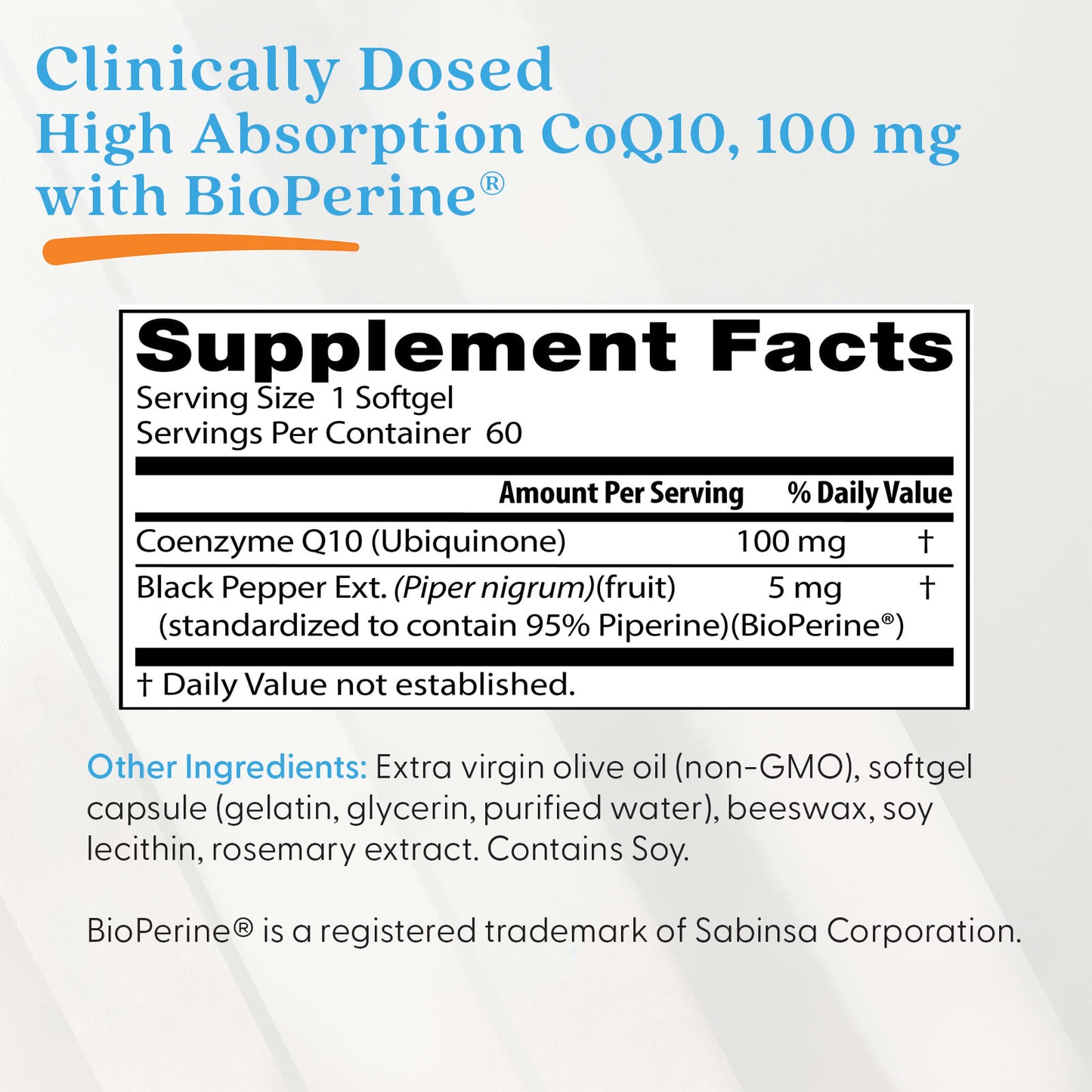 Doctor's Best, High Absorption CoQ10 with BioPerine, 60 Softgels