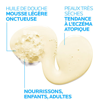 La Roche-Posay Lipikar AP+ Huile de douche  lavante relipidante anti irritation, anti grattage, 400ml