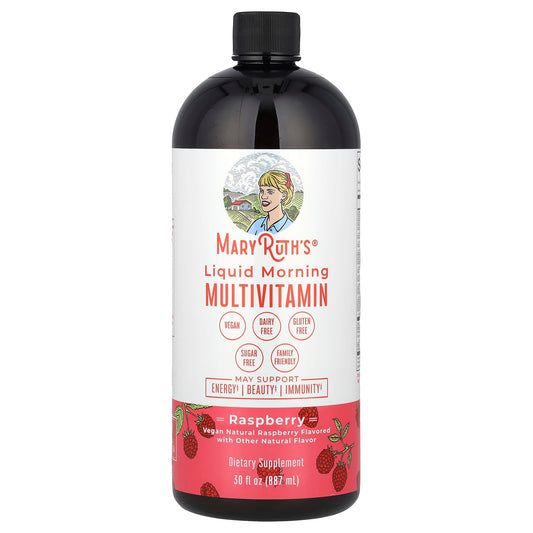Mary Ruth's Liquid Morning Multivitamin, Raspberry Flavor, 887 ml