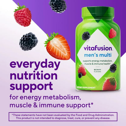 Vitafusion Men's Multivitamin with 10% More Vitamins A, C & E, 120 Gummies