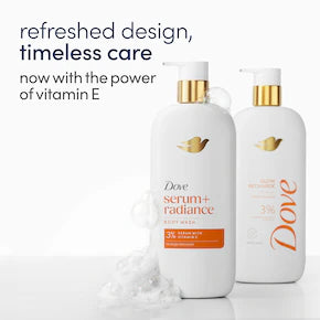 Dove Glow Recharge Shower & Bath Serum with Brightening Vitamin C, 547 mL