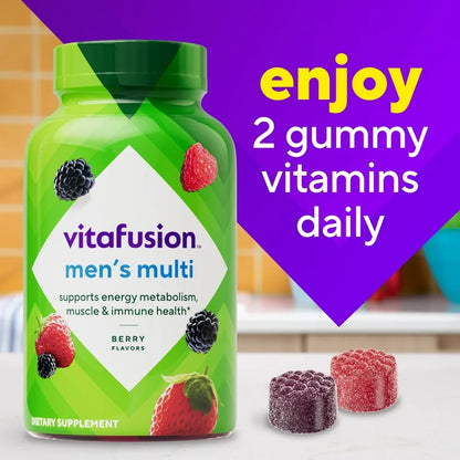 Vitafusion Men's Multivitamin with 10% More Vitamins A, C & E, 120 Gummies
