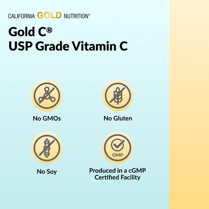 California Gold Nutrition, Gold C®, USP Grade Vitamin C Powder, 1,000 mg, 250 grams