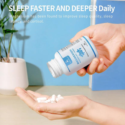 JulyDeer Magnésium Complex 6en1 + Gaba, 350 mg, 90 gélules