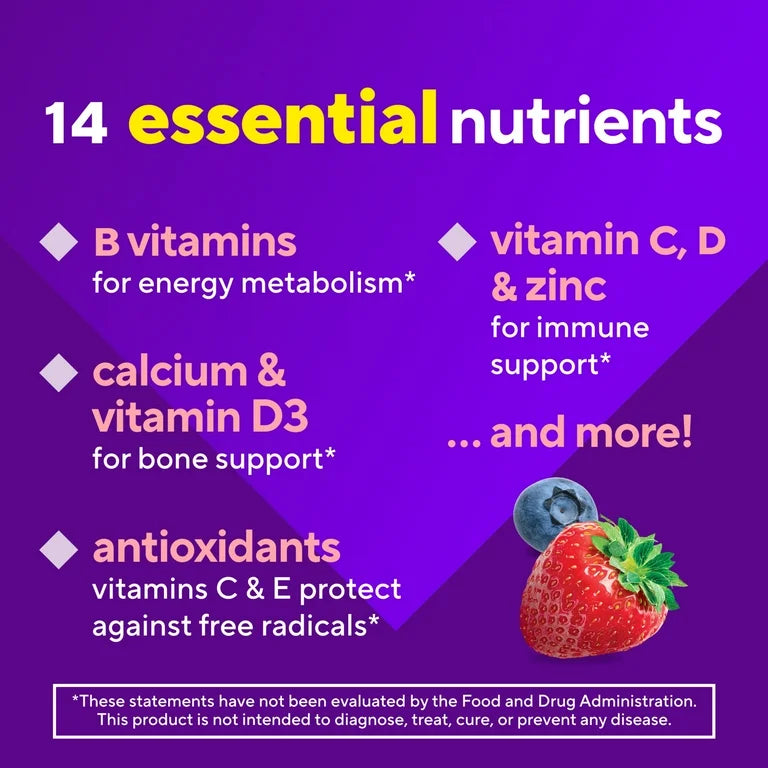 Vitafusion Women's Multi | Multivitamin Gummies for Women, Berry Flavor, 70 Gummies