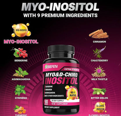 Bebefen, Myo D-Chiro inositol complex, 90 gélules