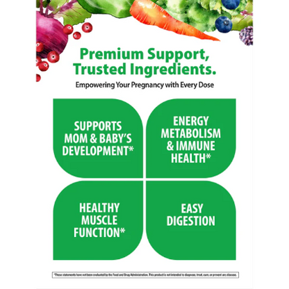 Rainbow Light Prenatal Multi Mini's + | Prenatal Vitamins | Real Food Nutrients, 180 Mini-Tablets