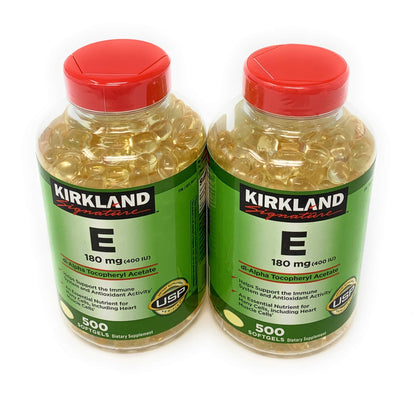 Kirkland Vitamine E, 400 IU, 500 softgels
