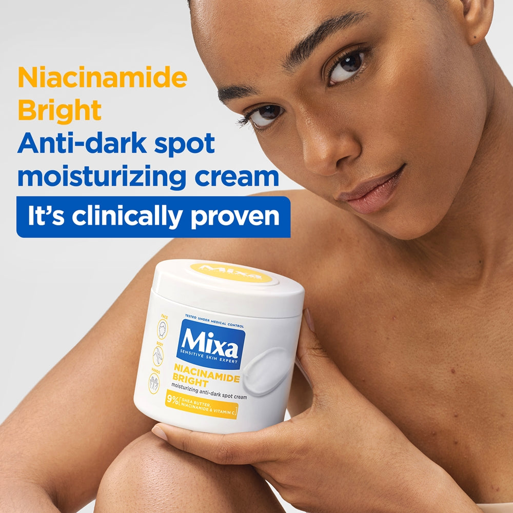 Mixa Niacinamide Bright, crème hydratation intense anti-taches brunes