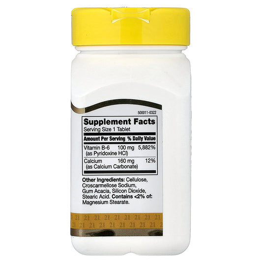 21st Century Vitamin B6, 100mg, 110 Tablets