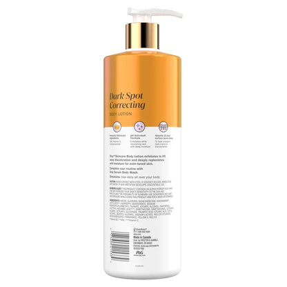 Olay Dark Spot Correcting Body Lotion with AHA, Vitamin C, and Niacinamide, 500ml, Exfoliating Body Lotion