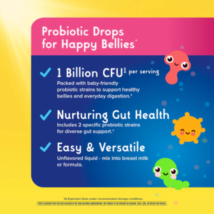 RenewLife Gouttes de Probiotiques pour Bébés 1 Billion (Biologique), 8ml