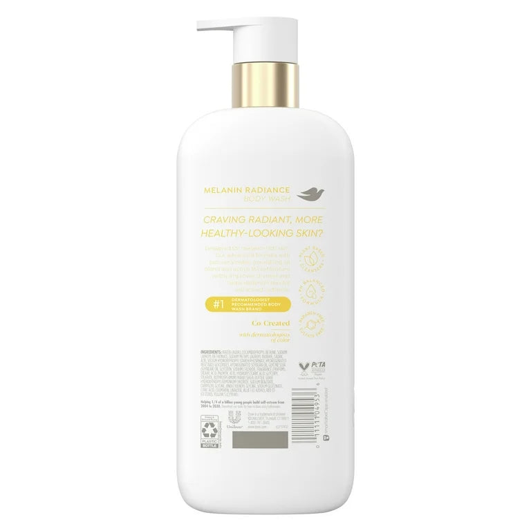 Dove Even Tone Melanin Shower Gel, enriched with pro ceramides, 547 ml