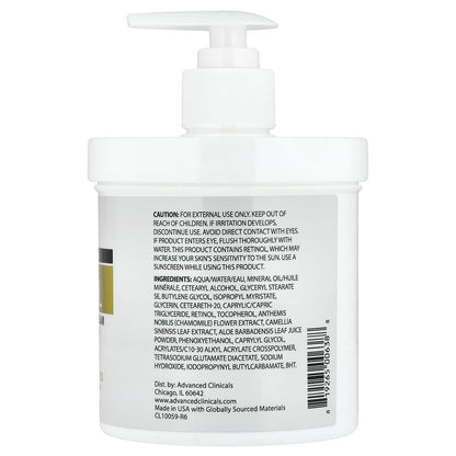 Advanced Clinicals Retinol, Advanced Firming Cream, 454 Grams