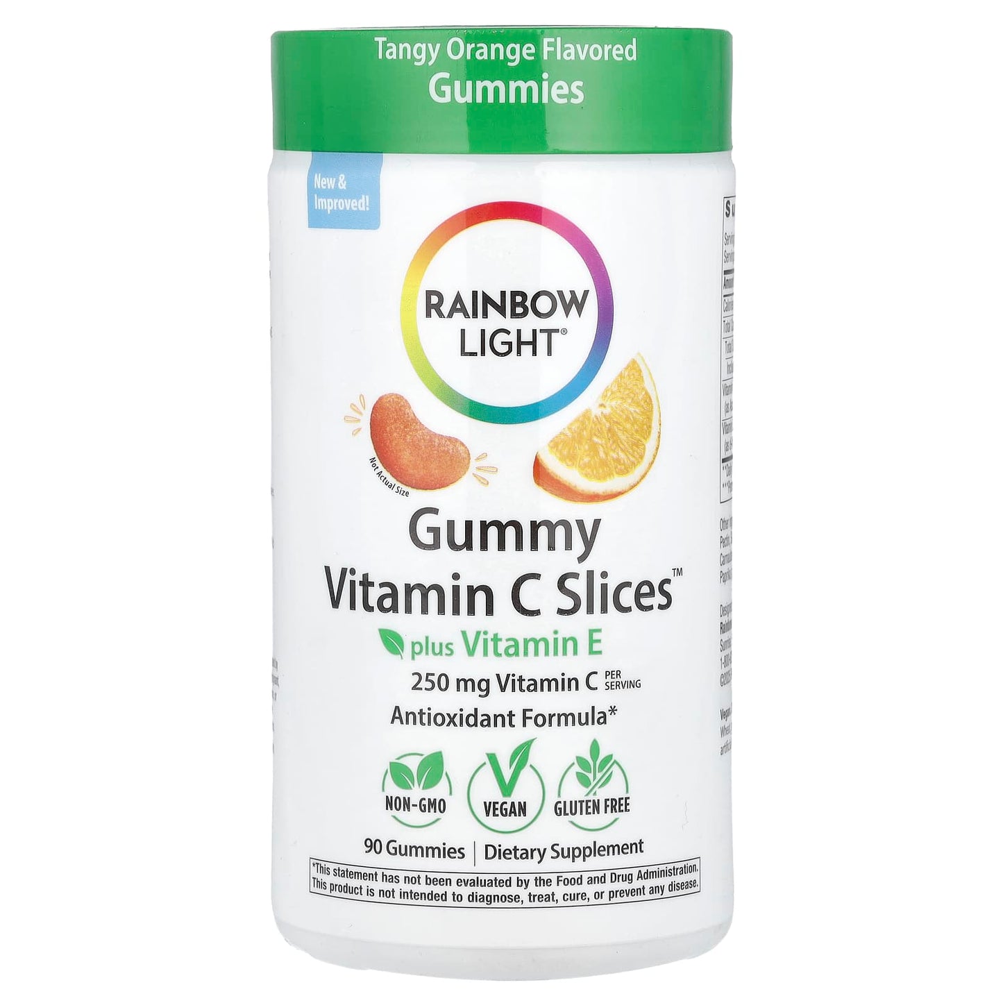 Rainbow Light Tranches de vitamine C™ + vitamine E, agrumes, 60 gummies
