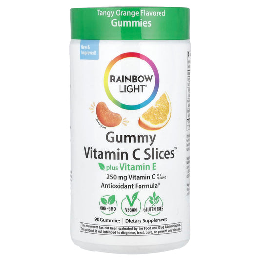 Rainbow Light Vitamin C Slices™ + Vitamin E, Citrus, 60 Gummies