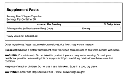 Swanson Full Spectrum® Ashwagandha, 100 gélules (450 mg per Capsule)