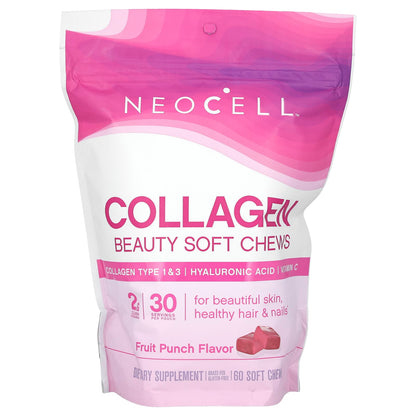 Neocell Collagène Beauty Bursts Saveur Punch aux Fruits, 60 Délicieux Gummies