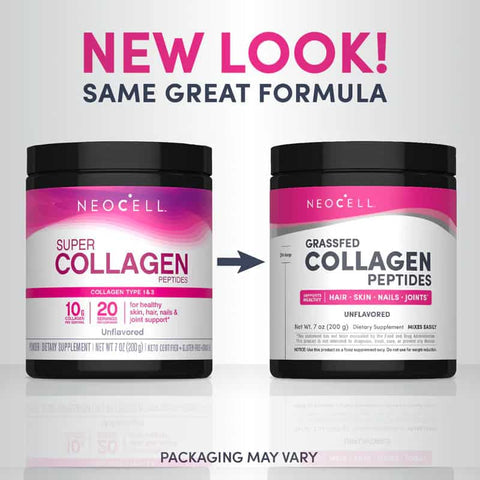 NeoCell Bovine Collagen Peptides Powder, Unflavored, 200 Grams