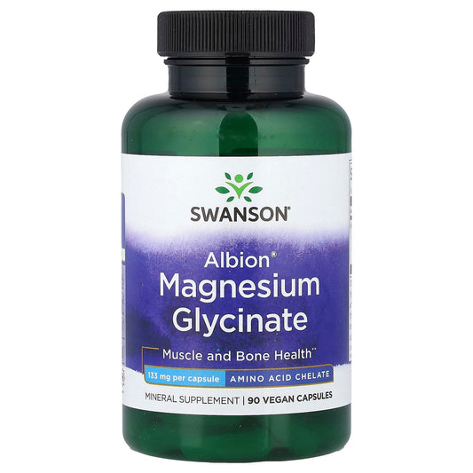 Swanson Albion®, Magnesium Glycinate, 133 mg, 90 gélules