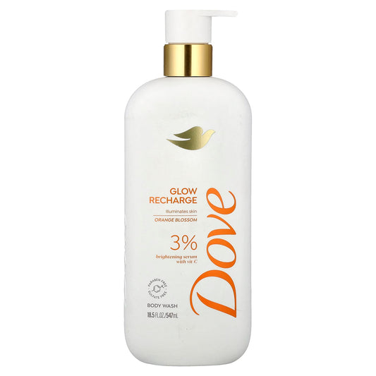 Dove Gel douche sérum Glow Recharge à la vitamine C éclaircissante, 547 ml