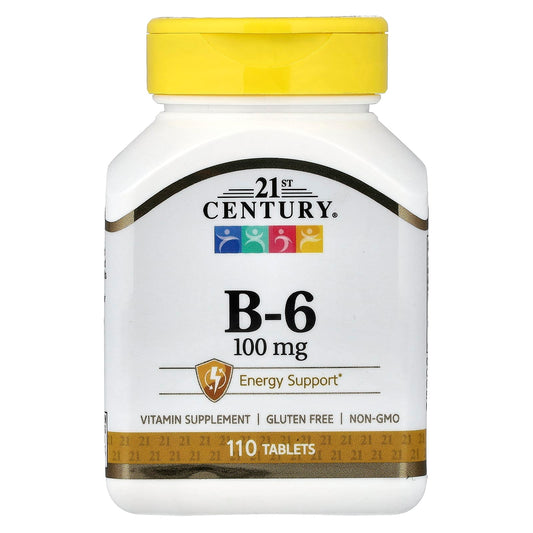 21st Century Vitamin B6, 100mg, 110 Tablets
