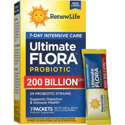 Renew Life
Ultimate Flora Extra Care Probiotique 200 billion
Cure pour 7 jours (7 sachets)