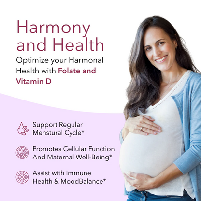 Intimate Rose Myo-Inositol & D-Chiro Inositol 40:1 + Folate & Vitamin D, 120 gélules