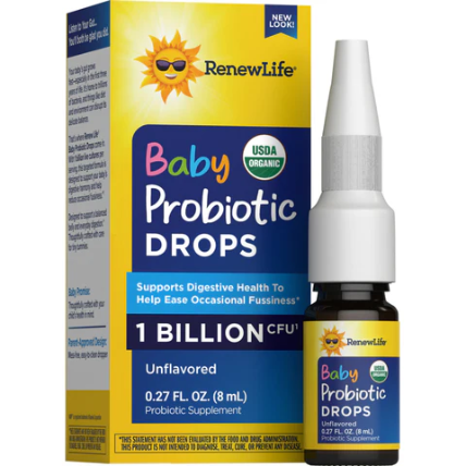 RenewLife Organic Baby Probiotic Drops 1 Billion, 8ml